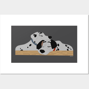 Dalmation Snuggles Posters and Art